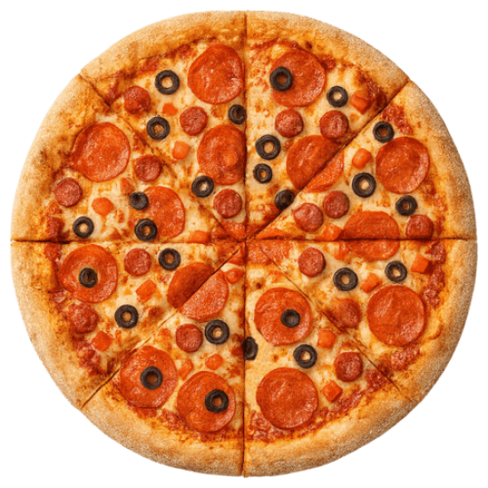 Пицца «Пепперони и колбаски»
