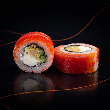 Дабл ролл с тунцом и лососем