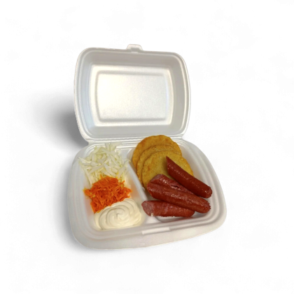 Драники с колбаской гриль