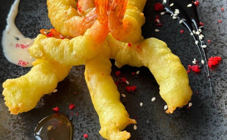 Креветки Васаби