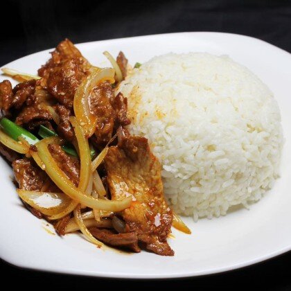 518 Свинина в тмине и рис