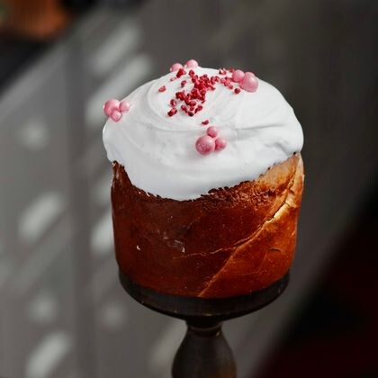 Классический кулич с маковой прослойкой на дрожжевом тесте