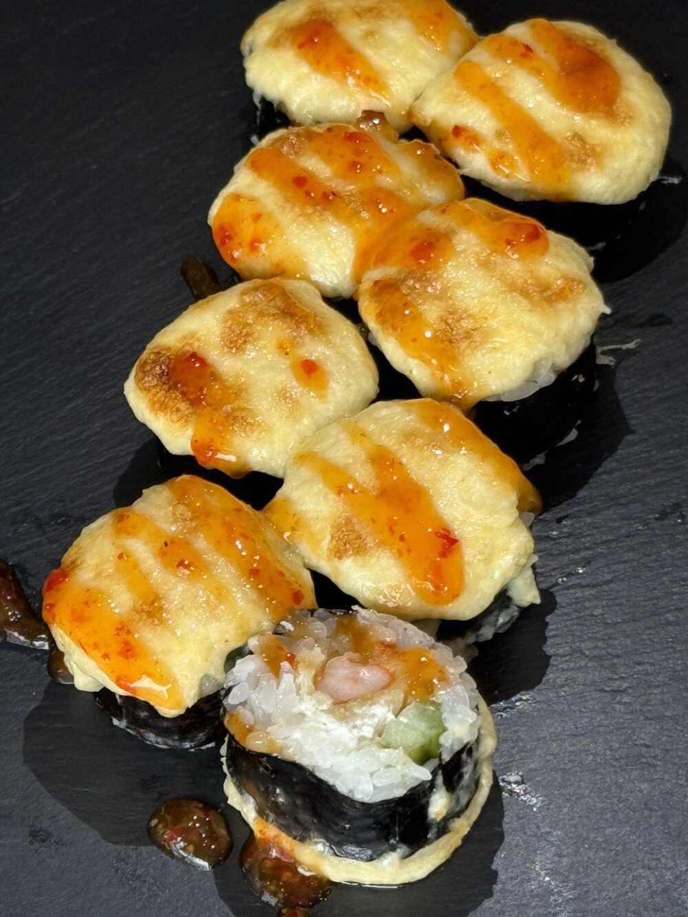 Ролл Запеченная креветка