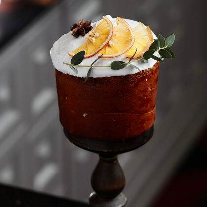 Кулич с маковой прослойкой на дрожжевом тесте