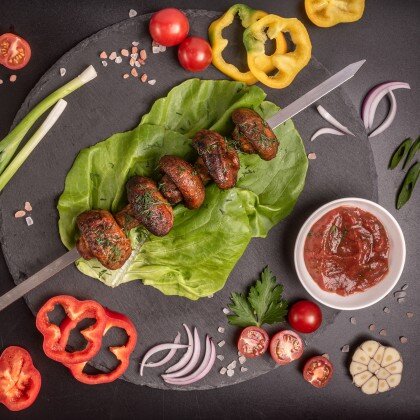 Шампиньоны на углях