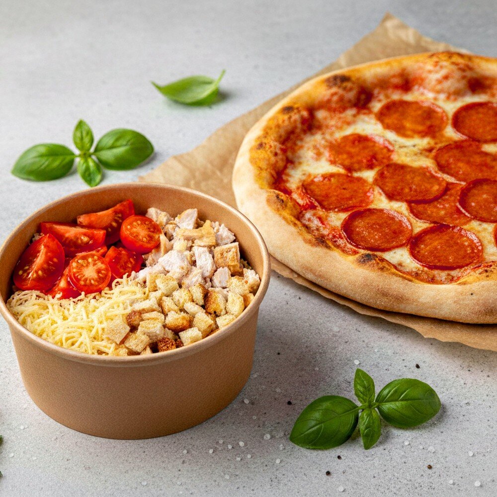 Комбо "Пицца 20 см и салат"