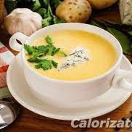 Суп с овощами и сыром