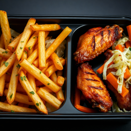 Ланч-Бокс с куриными крылышками