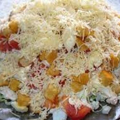 Салат с сухариками
