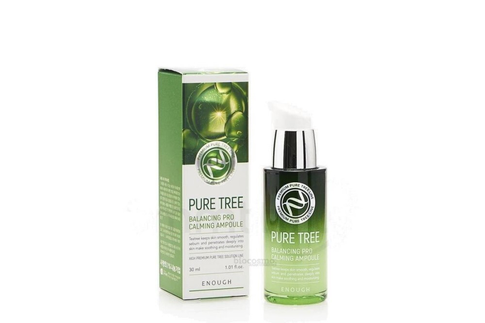 Успокаивающая сыворотка с чайным деревом Enough Pure Tree Balancing Pro Calming Ampoule - 30 мл