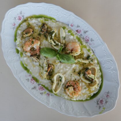 Ризотто с морепродуктами