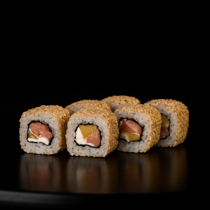 Ролл «Рио» с персиком в кунжуте