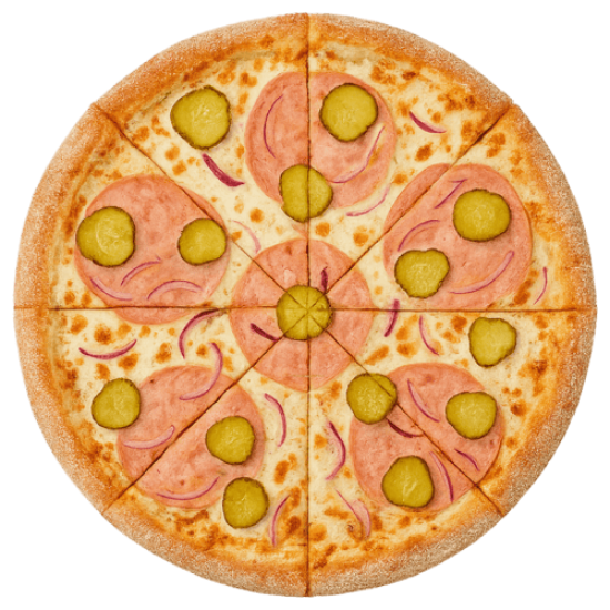 Пицца «Ветчина и огурцы»