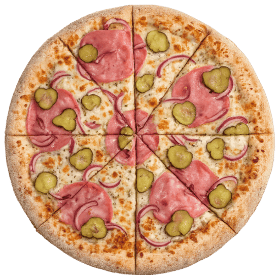 Пицца «Ветчина и огурцы»