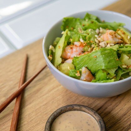 Салат с креветкой