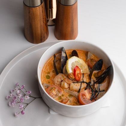 Том Ям с креветками