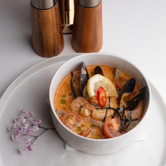 Том Ям с креветками