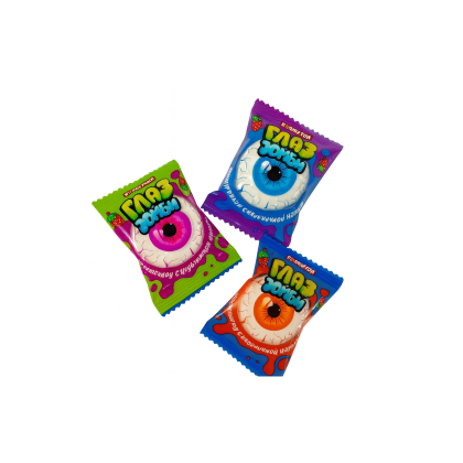 Маршмелоу с клубничной начинкой "Глаз зомби"