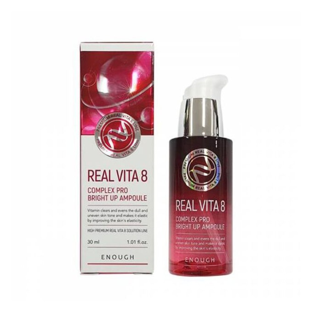Enough Real Vita 8 Complex Pro Bright Up Ampoule (30мл)
Сыворотка для лица с витаминами