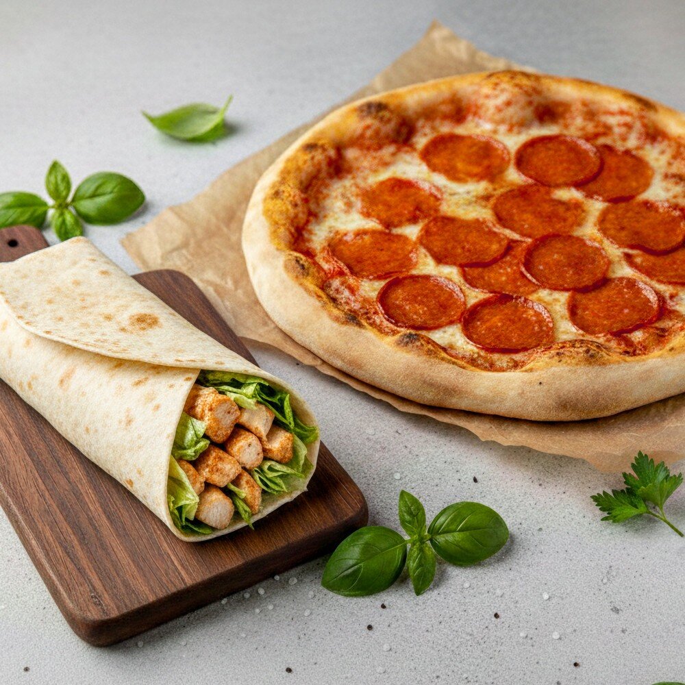 Комбо "Пицца 20 см и ролл"