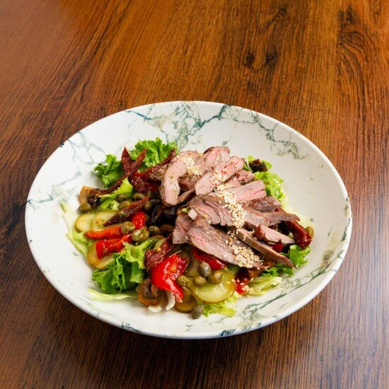 Стейк салат