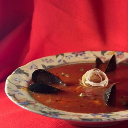 Суп Di mare / томатный с морепродуктами