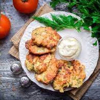 Оладьи куриные с беконом