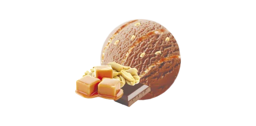 Шоколадное с арахисом и наполнителем соленой карамели(в рожке)