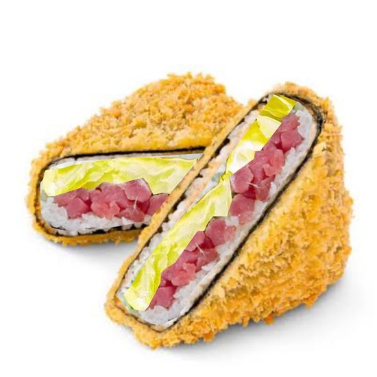 Онигири жаренный с тунцом 1 шт.