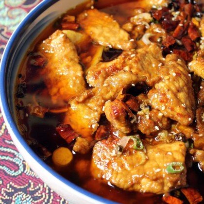 134 Пикантные кусочки свинины