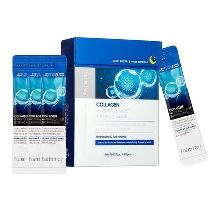 Увлажняющая ночная маска в саше FARMSTAY Collagen Water Full Moist Sleeping Mask 4 мл