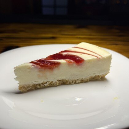 Чизкейк с клубникой