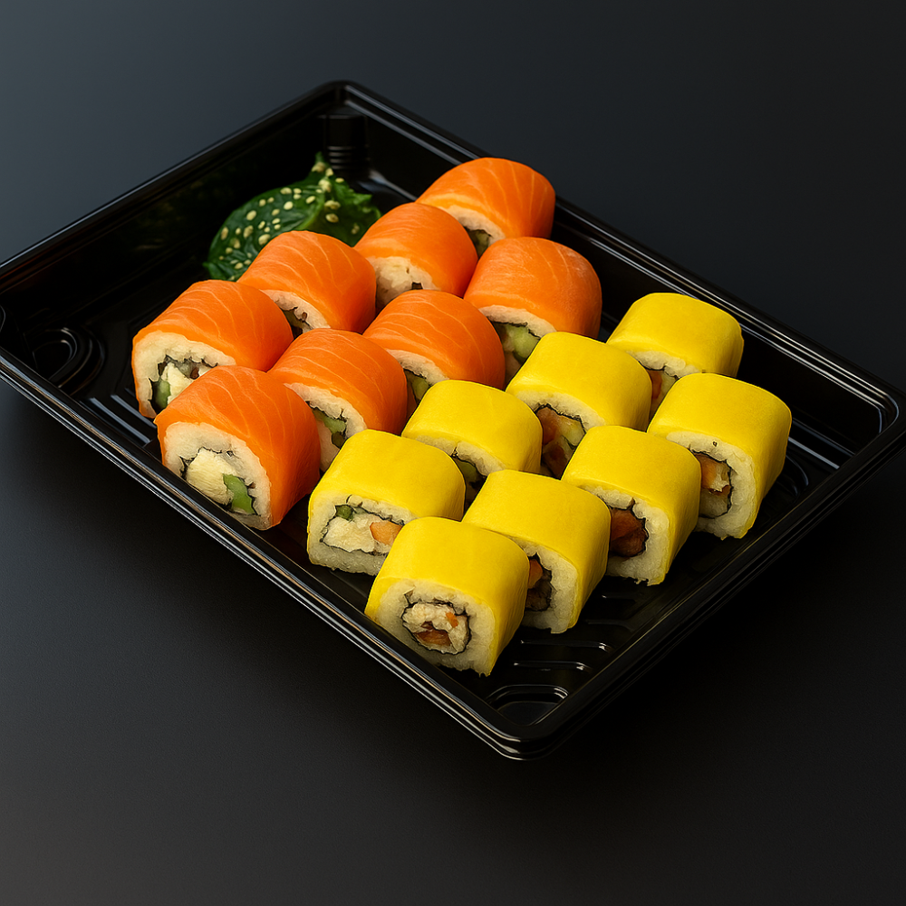 Сет «Философия» — гармония вкусов с лососем и такуаном