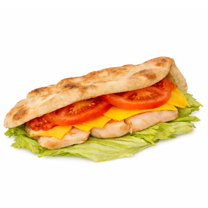 Сэндвич-пита с копченой курицей