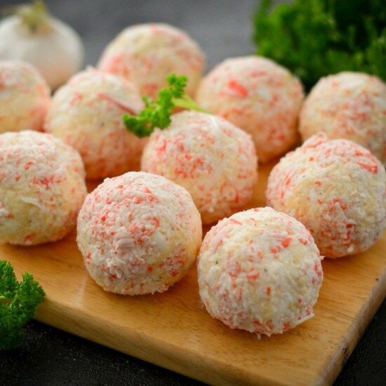 Шарики крабовые с сыром