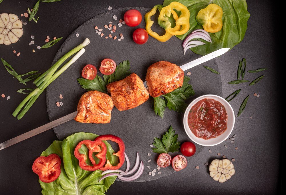 Шашлык из куриного филе