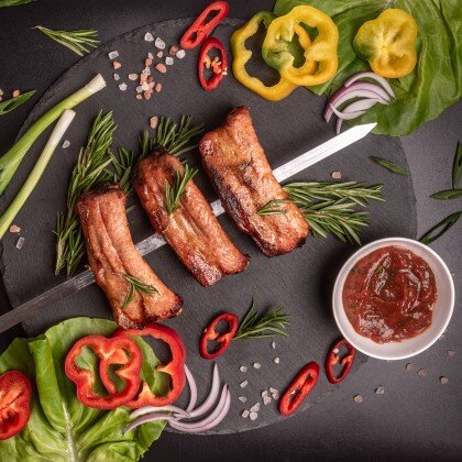 Шашлык из свиных рёбрышек