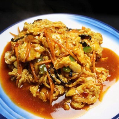 309 Яичница в сладком соусе