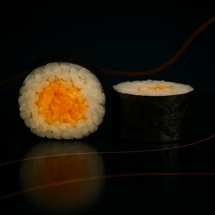 Хосомак с жареным лососем