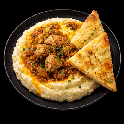 Гуляш с картофельным пюре