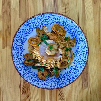 Спагеттоне с морепродуктами