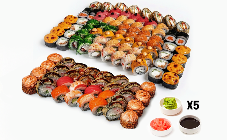 "Супер Комбо" на 7-10 человек + 5 Гарнир Сан