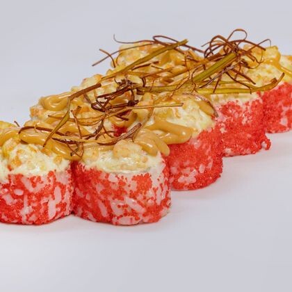 Запеченный с креветкой в сливочном васаби