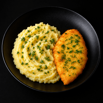 Морской язык с картофельным пюре