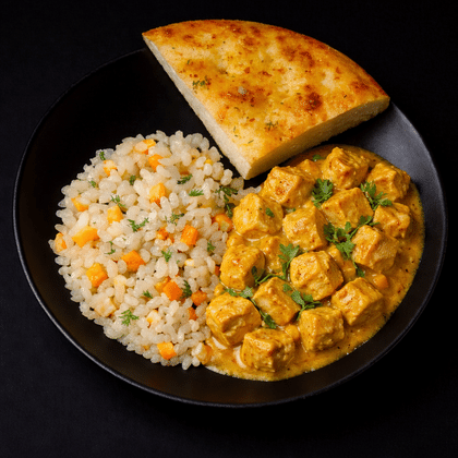 Курица карри с рисом и овощами