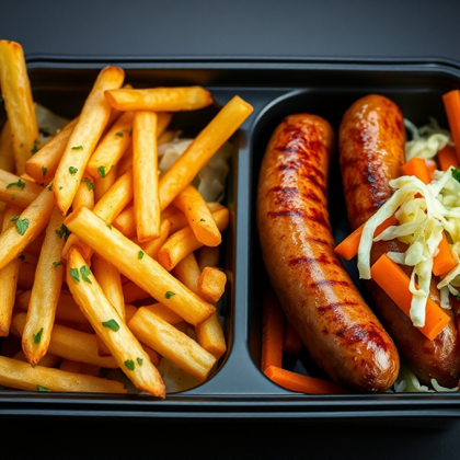 Ланч-Бокс с колбасками