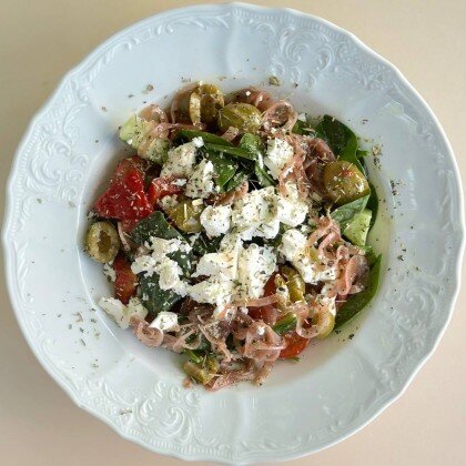 Овощной с сыром фета и базиликом