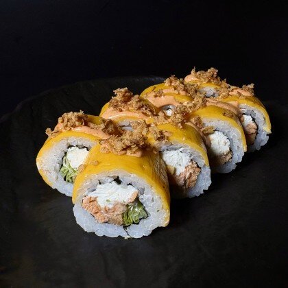 Лосось в чеддере