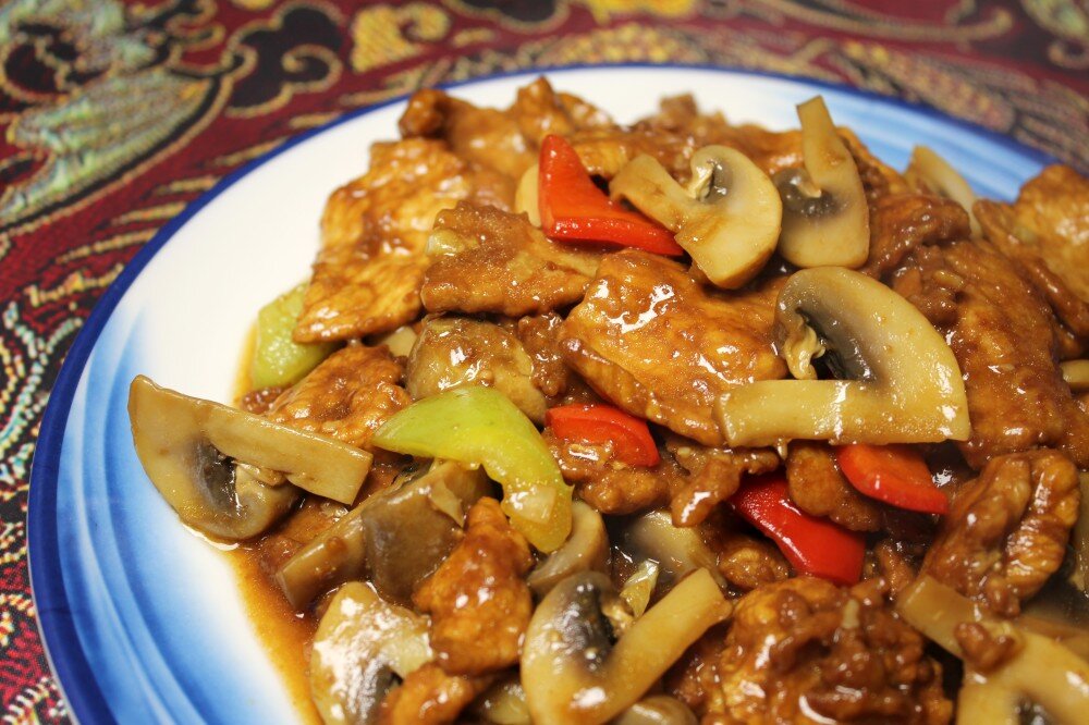 115 Жареная свинина и грибы