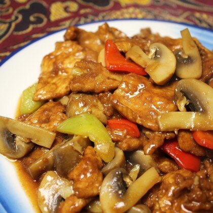 115 Жареная свинина и грибы